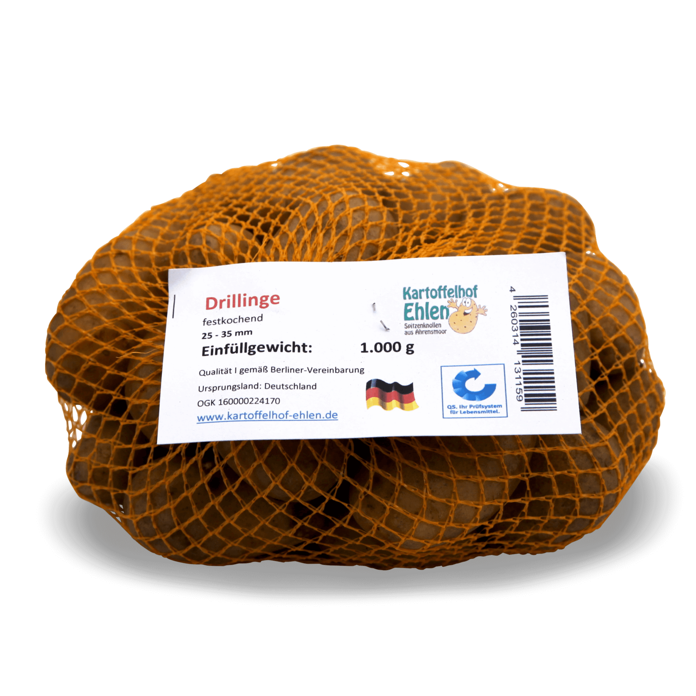 Kartoffeln 'Erstlinge ungewaschen' im Netz