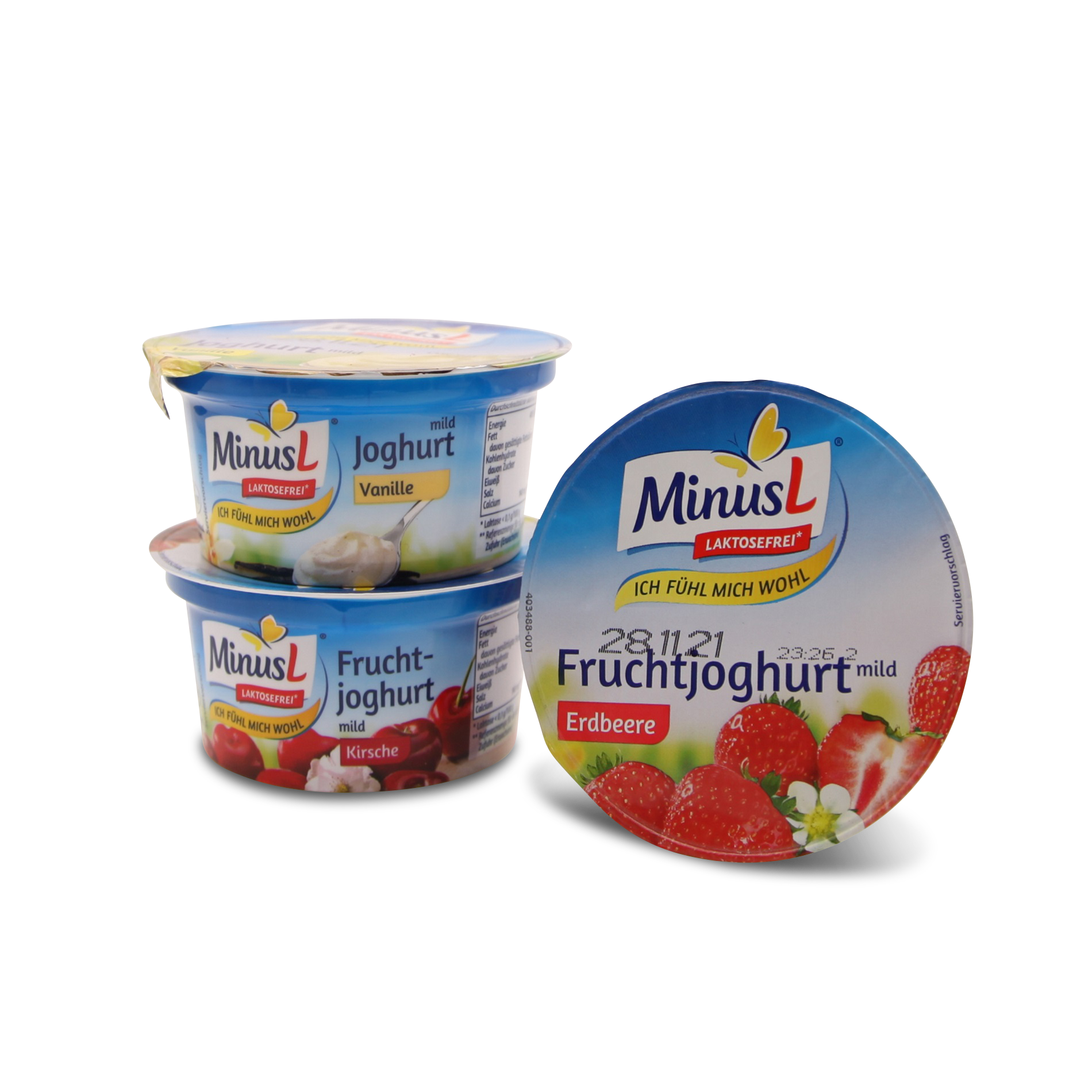 Fruchtjoghurt 3,5% laktosefrei, verschiedene Sorten