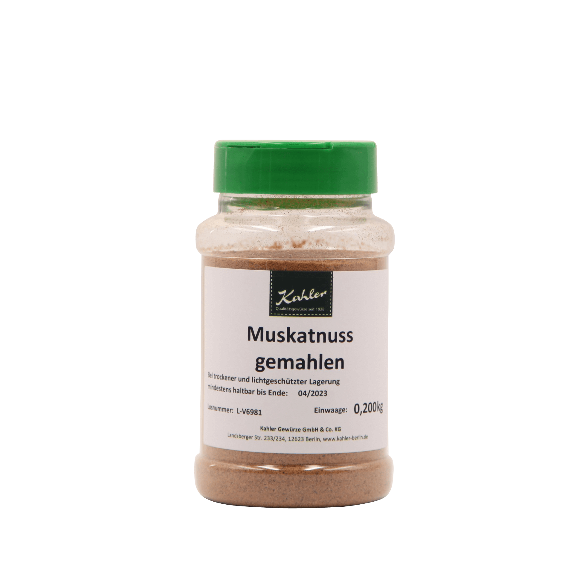 Muskatnuss 'gemahlen'